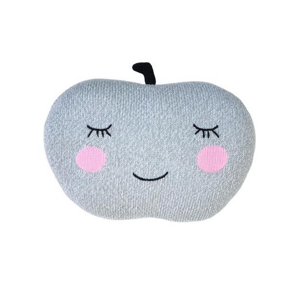 APPLE PILLOW GRAY