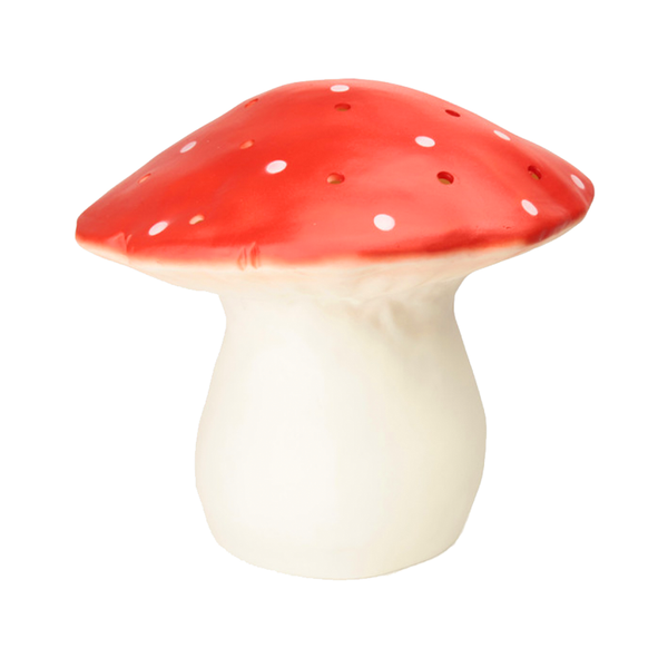 TOAD MUSHROOM LAMP RED